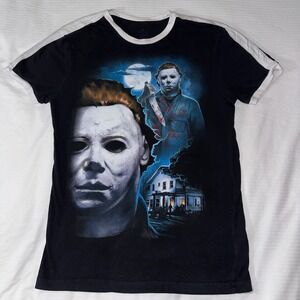 Halloween 4 Michael Myers T Shirt M Horror Nights Universal Studios‎ Ringer T
